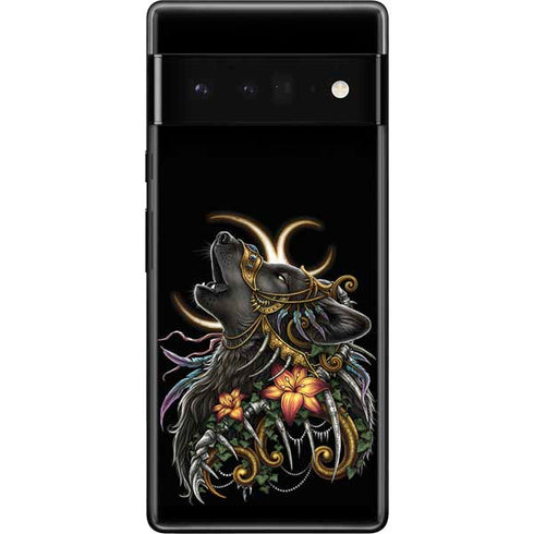 Wolf Howling by Sarah Richter Google Pixel 6 Pro Skin